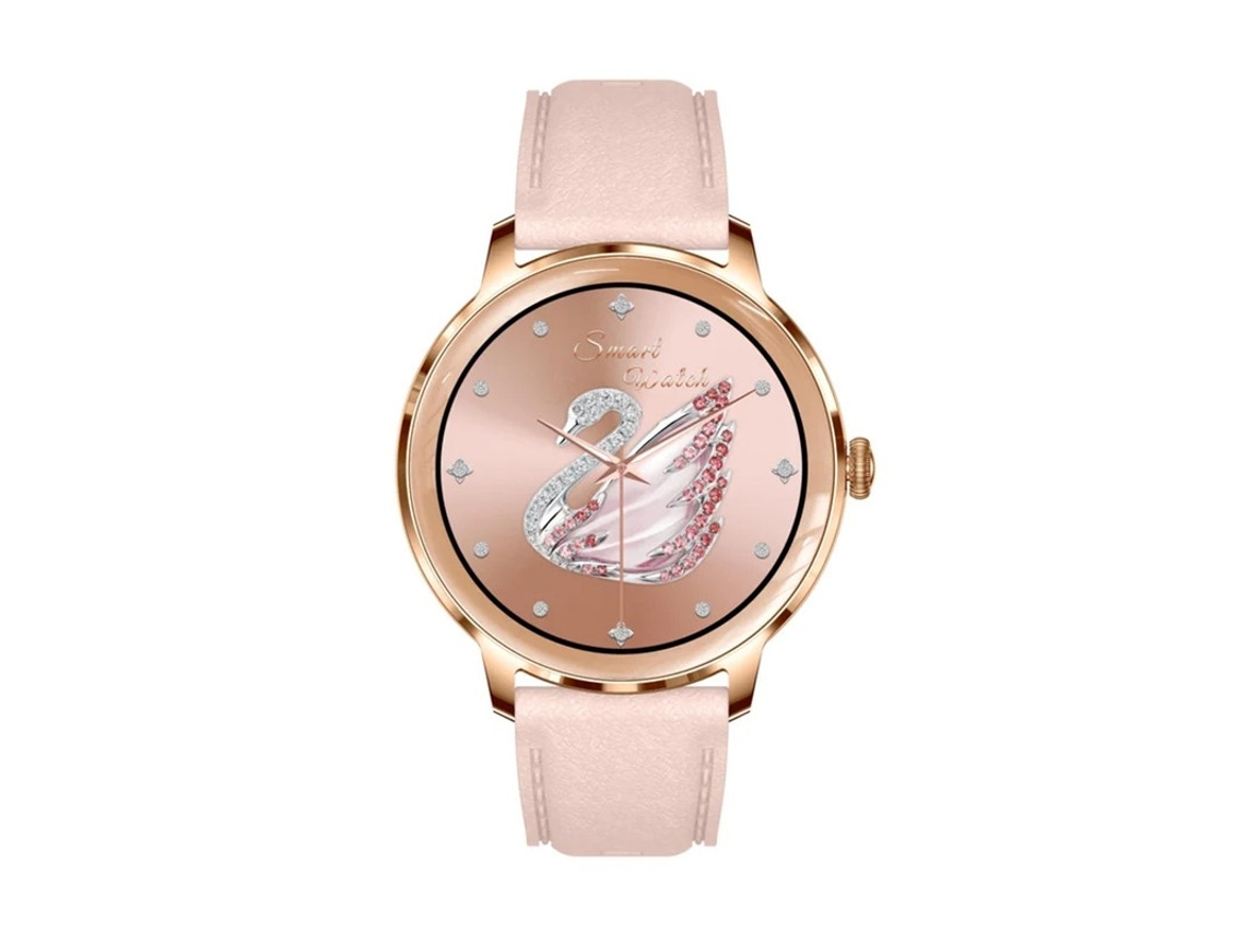 Reloj inteligente con múltiples modos de ejercicio, pantalla AMOLED de 1,32'', resistencia al agua IP67, Bestvite (rosa)