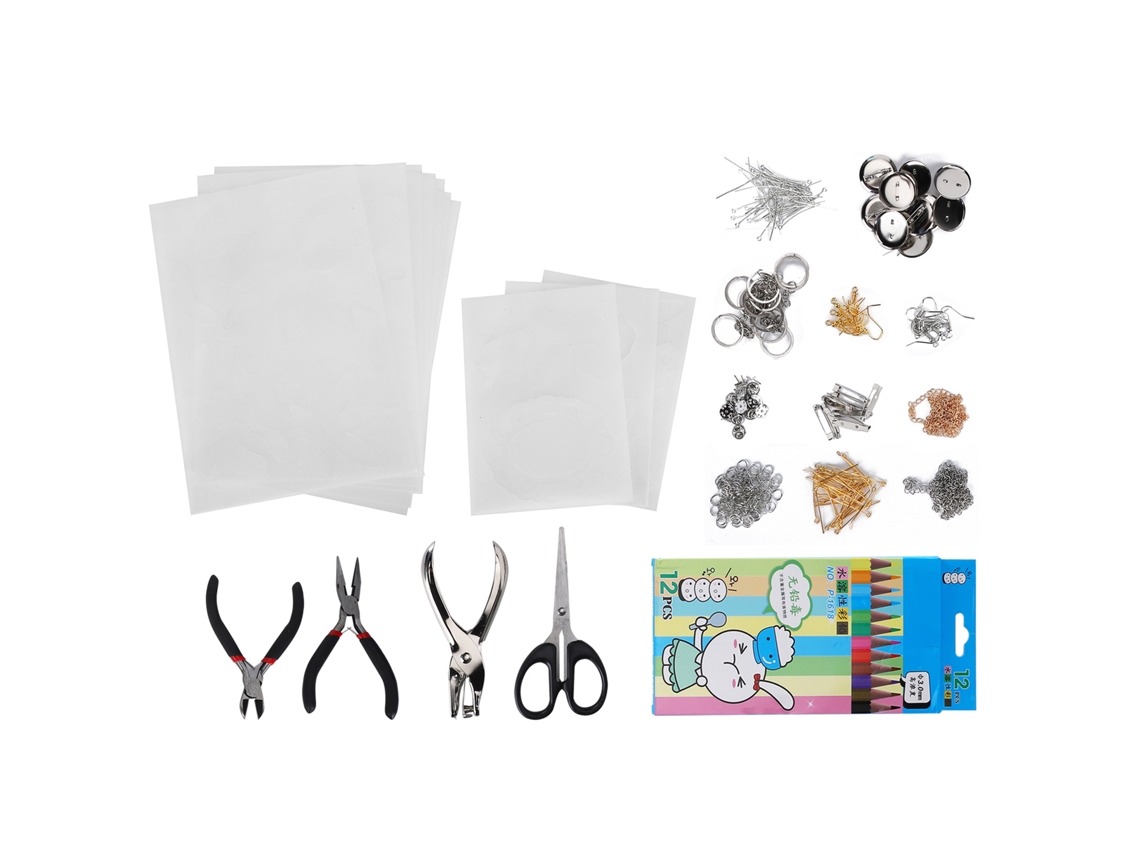 Hojas De Encogimiento Por Calor Para Diy, Papel De Joyería Y Manualidades, Herramienta De Arte Casero