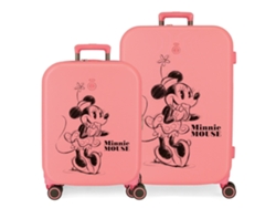 Juego de maletas Mickey Happiness Abs Coral Disney