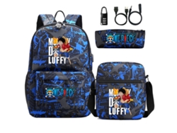 Conjunto De Mochila Integrada De Tres Piezas Con Candado De Combinación.