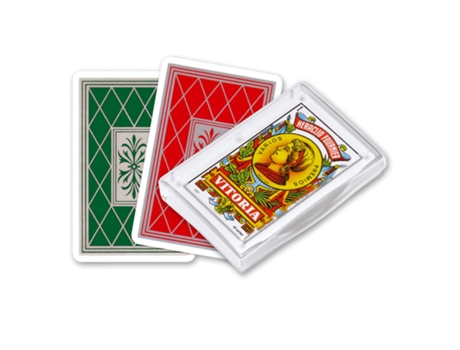 Baraja Española FOURNIERNº 27 De 40 Cartas FOURNIER , Estuche De Plástico. Verdes