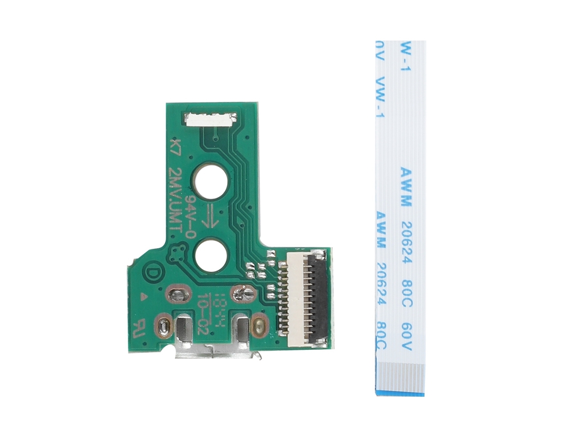 Cargador Con Puerto De Carga Usb Jds-030 Para Mando De Ps4 Con Cable Plano