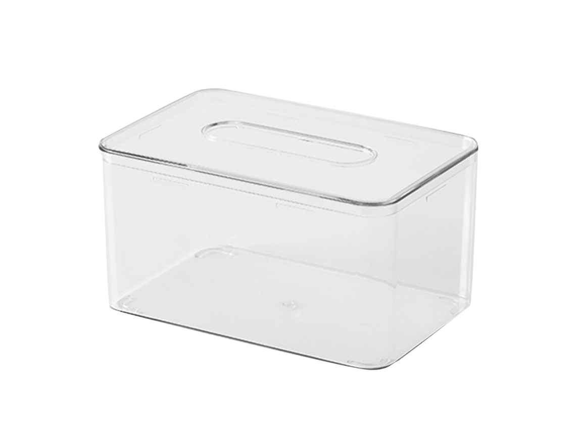 Caja De Pañuelos Decorativa Multifuncional Transparente, Ahorra Espacio, Dispensador De Pañuelos