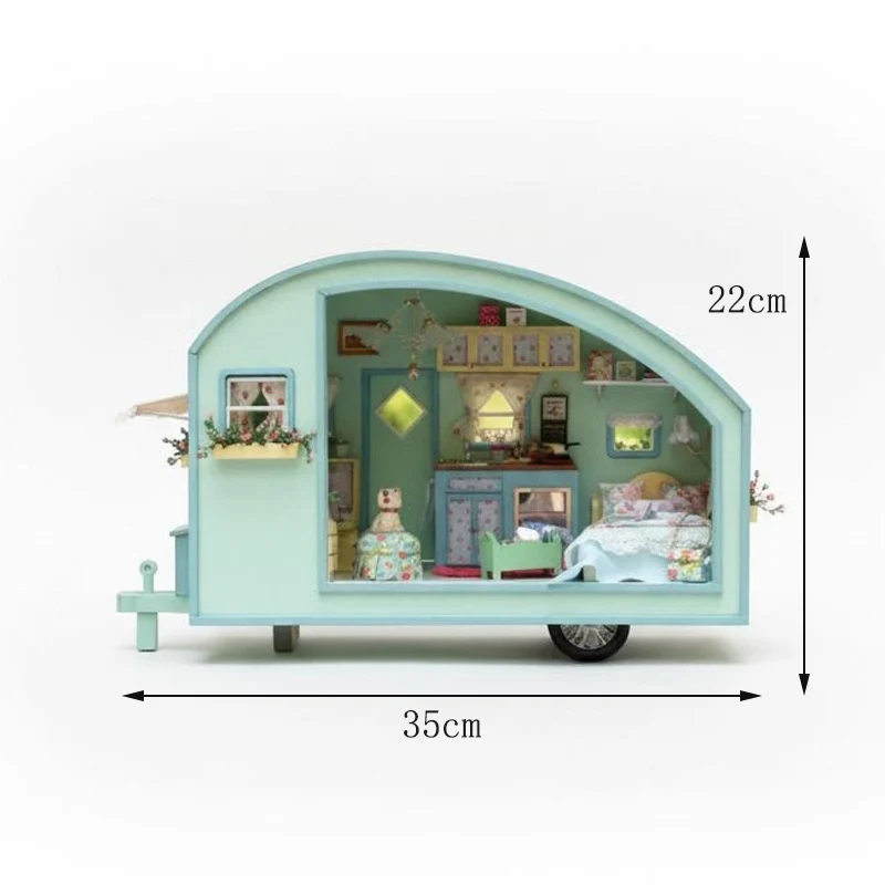 Coche De Juguete Para Niños, Rompecabezas De Madera 3d, Casa En Miniatura Para Armar.