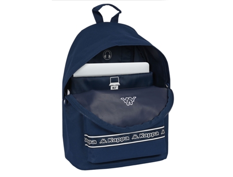 Mochila para Portátil KAPPA Kappa Azul ( 31 x 41 x 16 cm)