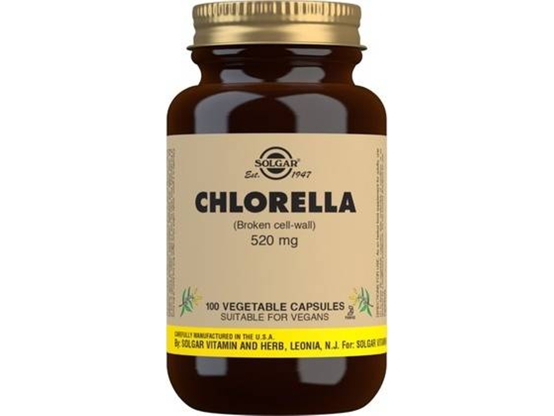 Complemento Alimentar SOLGAR Chlorella (100 cápsulas de 520mg)