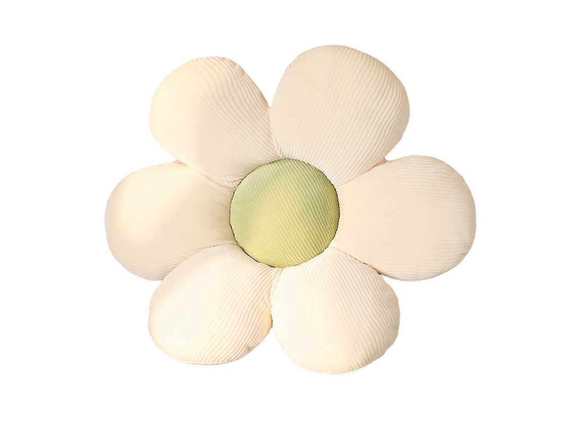 Rebe-cojín De Piso Floral Para Niñas, Adolescentes Y Niños Pequeños, Cómodo Para Leer Y Descansar 40cm Blanco Verde