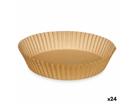 Papel para freidora sin aceite 20 x 20 x 4 cm (24 Unidades) Set Redondo 20 Piezas KINVARA