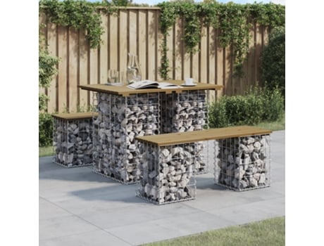 Banco De Jardín VIDAXL Marrón Madera (70x100x72 cm)