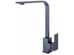 Grifo de diseño universal, frío y calor, dos modos, acabado negro mate, para fregadero de cocina y baño.