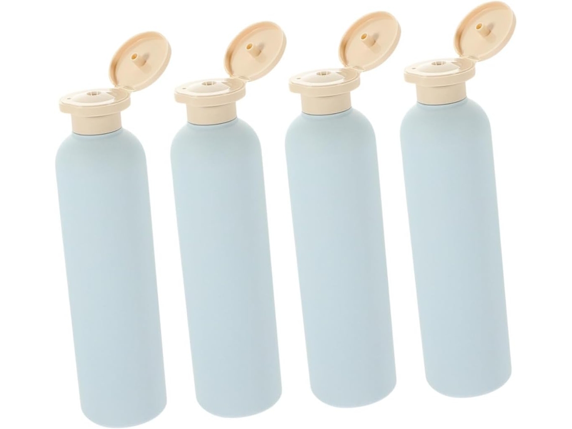 Juego De 4 Botellas Dispensadoras Recargables Para Champú, Loción Y Gel - A Prueba De Fugas
