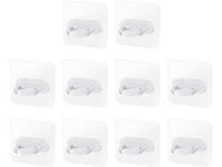 Ducha 10 Ganchos Autoadhesivos Para Baño,