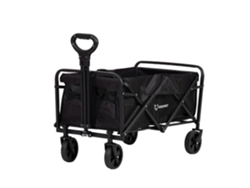 Carro De Transporte Foxsport Plegable, Gran Capacidad, Compras Para Acampar Al Aire Libre, Máximo 75 Kg
