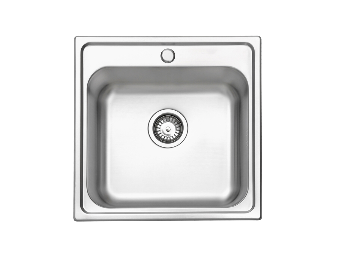 Fregadero De Cocina Un Seno Jassferry, De Acero Inoxidable 50x50 Cm