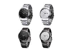 Reloj De Pulsera Vintage Acero Inoxidable Con Calendario Impermeable Diario