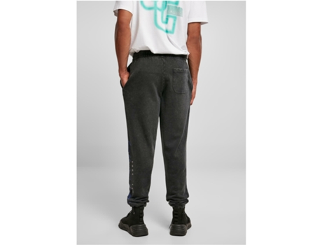 Pantalones de Chándal para Hombre URBAN CLASSICS (S - Algodón - Negro)