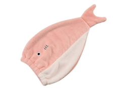Toalla absorbente para el cabello de secado rápido, turbante rosa esponjoso. Rosewell
