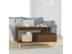 Mesa de Centro de Apoyo 90X49X45 cm en Madera de Derivados de Roble