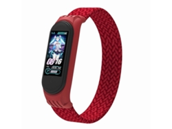 Correa de TPU con trenzado sencillo para Xiaomi Mi Band 5 / 4 / 3 / Huami, tamaño: L (verde oscuro)