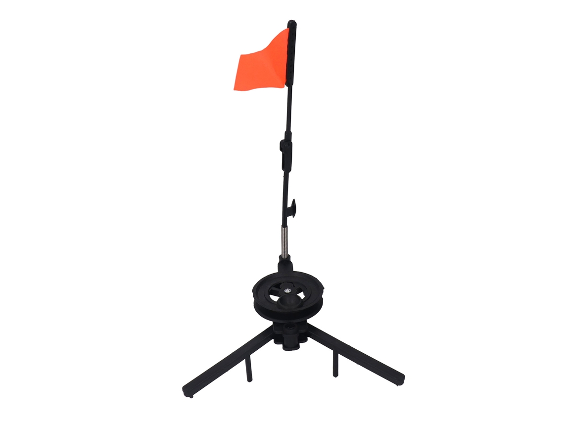 Bandera Indicadora Para Pesca En Hielo Invernal Con Base Triangular Y Montaje Estable De Abs.