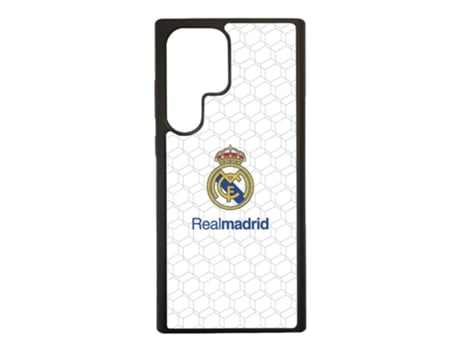 Funda Móvil Ultra Oficial Real Madrid para Samsung Galaxy S23 Ultra PHONECASES3D Piel Sintética Negro