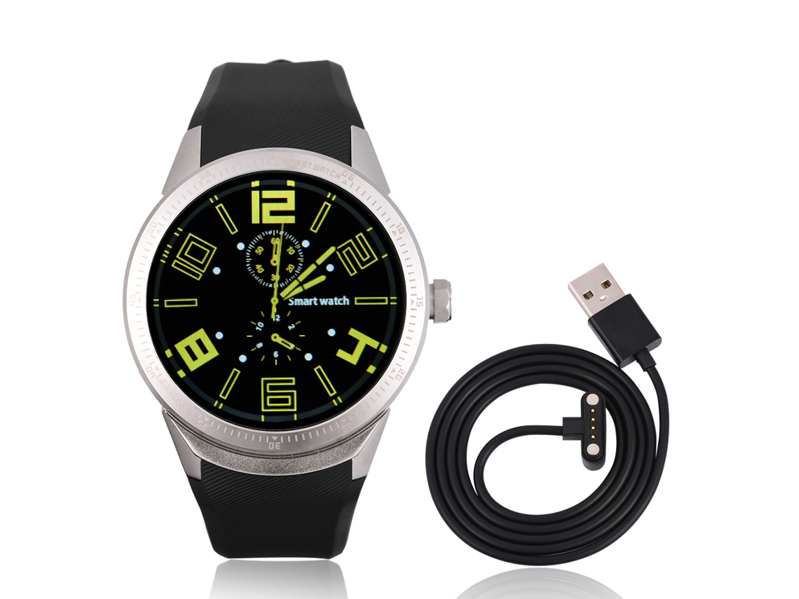 Reloj Inteligente Con Monitor De Frecuencia Cardíaca Bluetooth, Resistente Al Agua, Antirrobo, Color Plata, Llamadas Con Tarjeta Sim, Red 3g