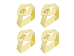 4pcs Pinzas de Acero Inoxidable para Manteles, Pinzas para Mesas de Picnic, para Restaurantes, Bodas y Fiestas de Graduación EIOORORRIY
