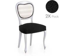 Pack de 2 Fundas Elásticas para Base de Silla MILICA Spongy Negro (50x50 cm)