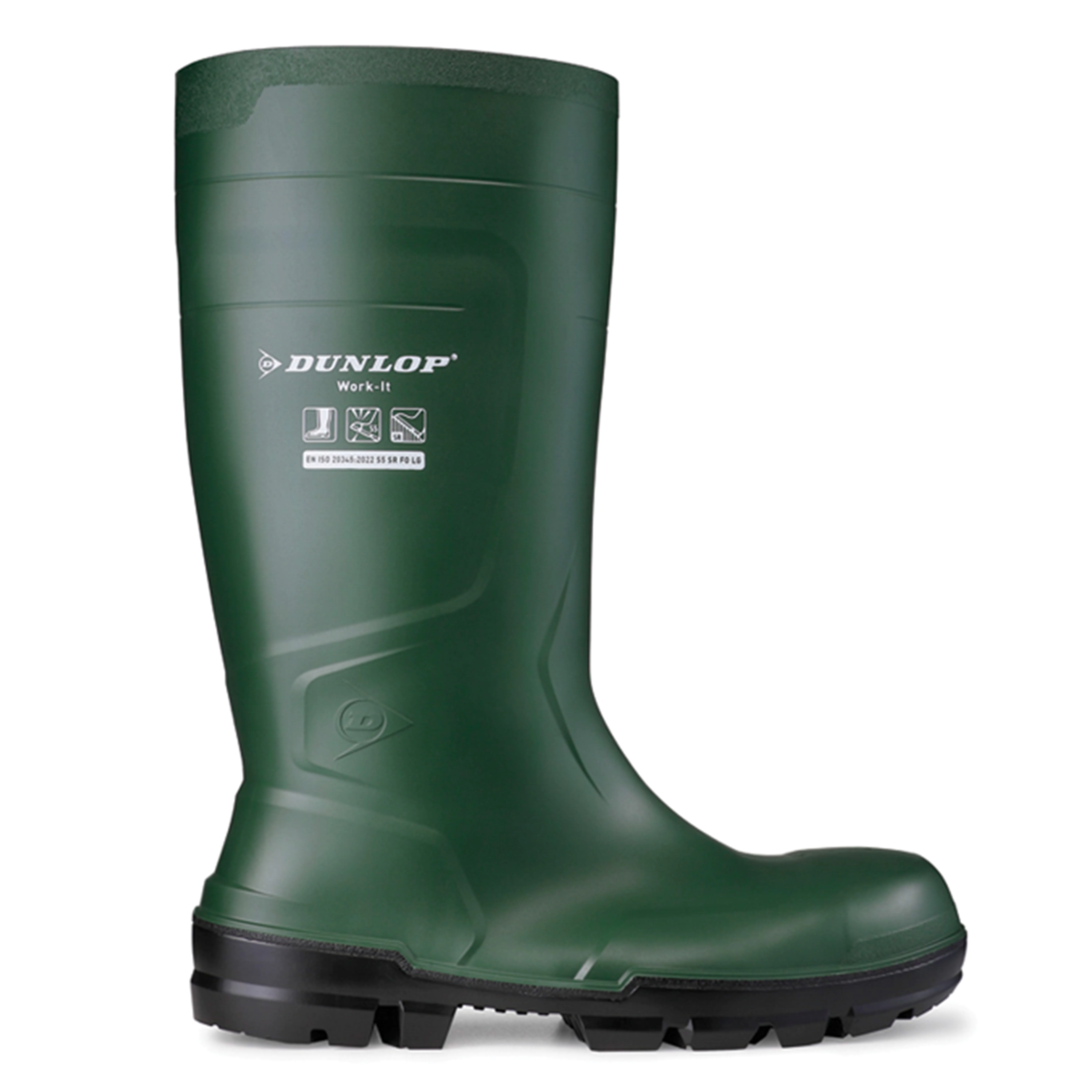 DUNLOP Botas de agua impermeables verdes DUNLOP Work-It Full Safety Heritage
