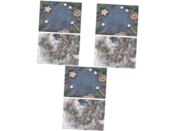 Fondo Fotográfico Navideño De 3 Piezas Con Diseño Estereoscópico Para Fotos.