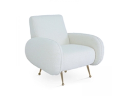 Sillón Vintage en Tejido Bouclé y Madera FSC®