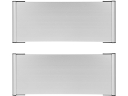 Soporte De Aluminio Para Carteles De Puerta De 12x28 Pulgadas Con 2 Placas Para Letreros De Oficina.
