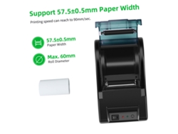 Impresora Térmica De Recibos Usb De Alta Velocidad De 58 Mm Con Soporte Para Cajón Portamonedas.