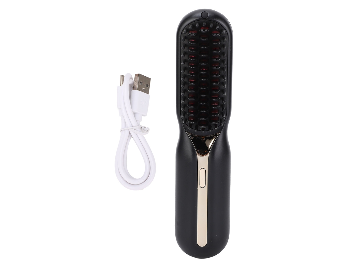 Peine eléctrico para peinar el cabello, doble uso, iones negativos, luz negra y dorada