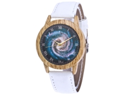 Reloj De Pulsera De Cuarzo Unisex Con Correa De Denim Moda Regalo Blanco Zhoulianfa