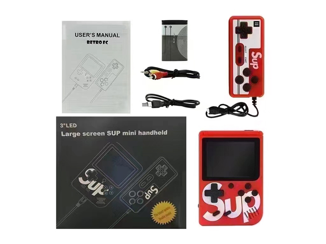 Consola De Juegos Portátil Con 400 Juegos Integrados, Pantalla Grande Y Mando Portátil Para Viajes Y Ocio.
