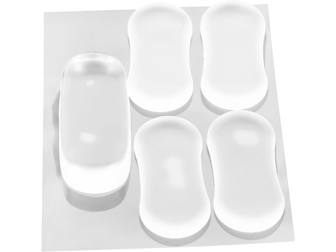 Juego de 5 amortiguadores transparentes para asiento de inodoro, silenciosos e ideales para inodoros Gokoco