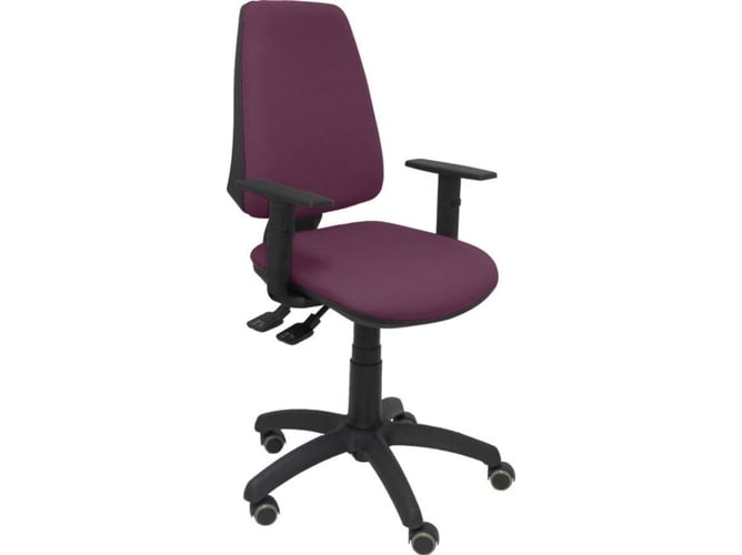 Silla de Escritorio Operativa PYC Elche S Morado BA RP con ruedas antiarañazos (Brazos Ajustables - Tejido)