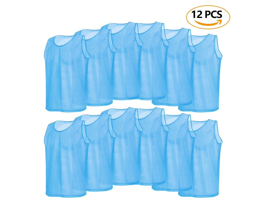 Pack De 12 Camisetas De Entrenamiento De Malla Transpirable Para Adultos, Aptas Para Fútbol Y Fútbol Americano.