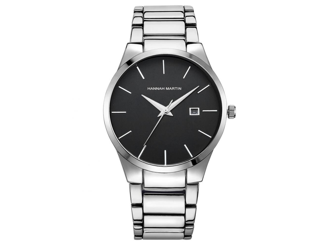 Reloj De Pulsera Analógico De Acero Inoxidable Con Movimiento De Cuarzo 17551y2
