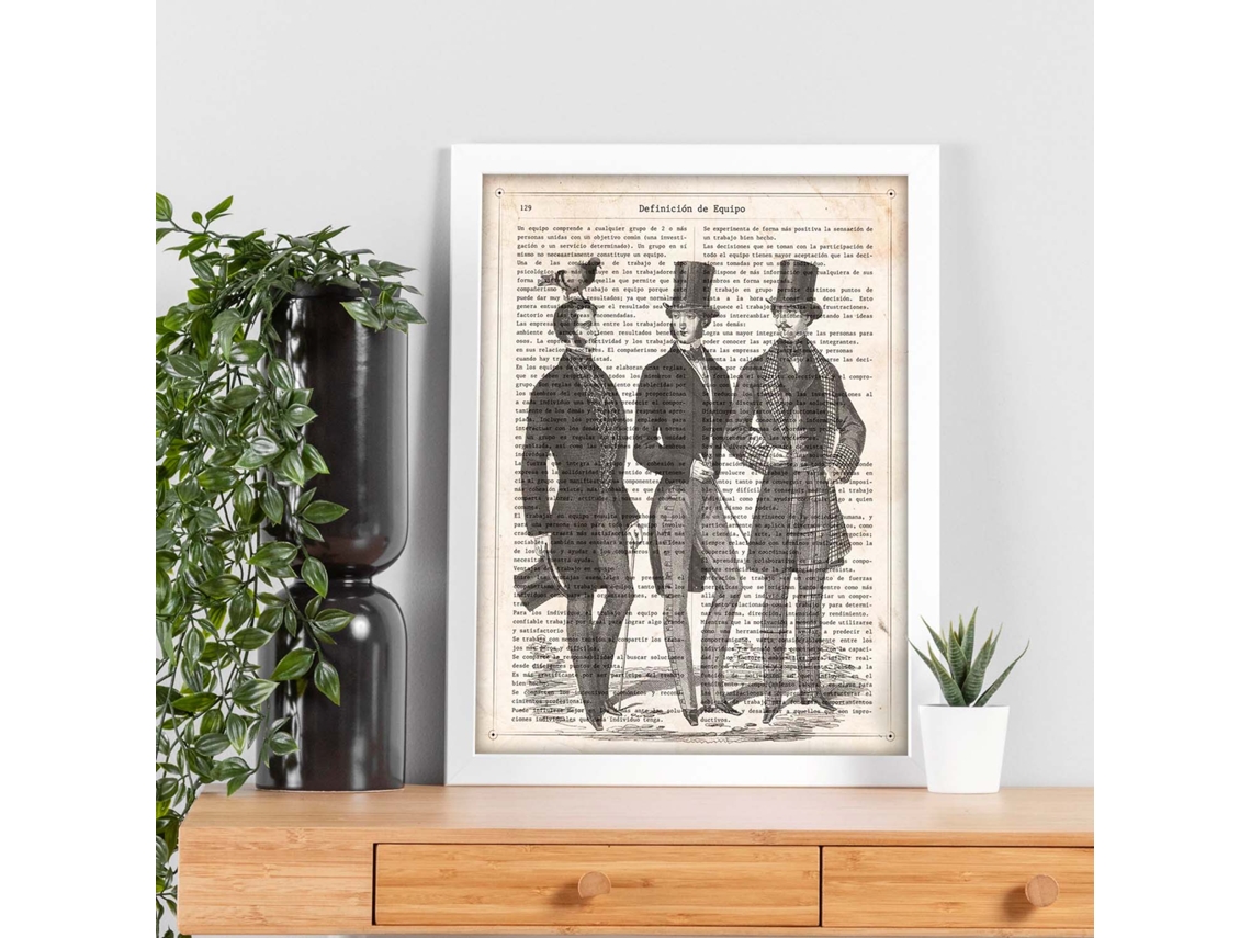 Poster De 3 Hombres Y Una Paloma.Láminas Vintage. Posters Con Diseño Vintage Y Definiciones.