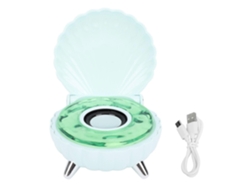 Altavoz Bluetooth único en forma de concha con luz nocturna colorida de 1200 mAh para dormitorio Chennnls