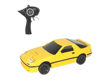 Coche de carreras con mando a distancia 1/18 ESP 2,4 GHz con luz abatible con mando a distancia