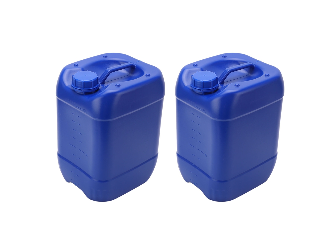 2 cubos de HDPE de 10 litros para residuos químicos con tapa