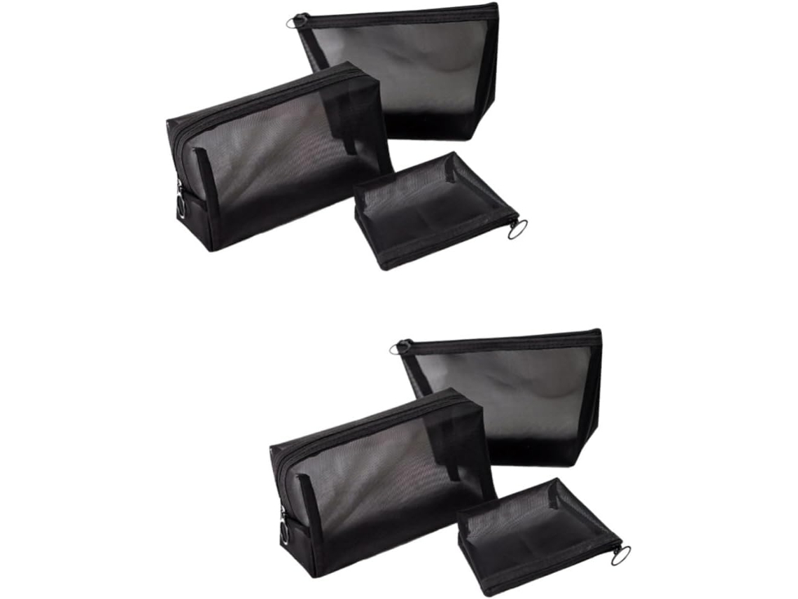 Neceser De Viaje De Malla De 6 Piezas Para Organizar Cosméticos Y Accesorios.