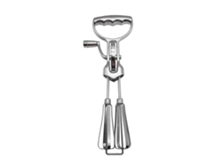 Batidora de mano de acero inoxidable Jortmrd con manivela y cabezal doble