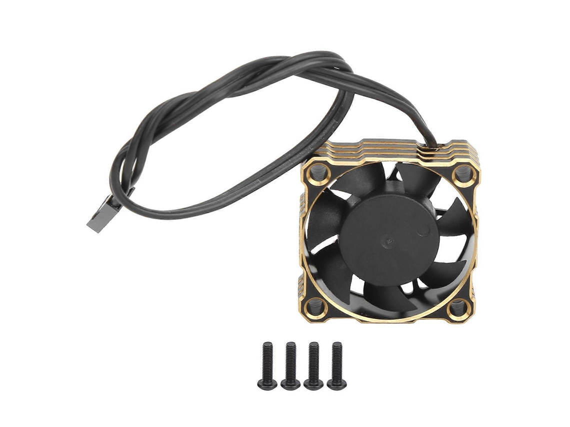Ventilador de refrigeración para coche RC, impermeable, 16000 rpm, 30 x 30 mm, 5,9 V, dorado
