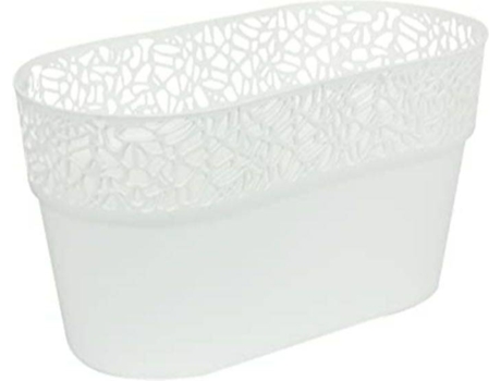 Maceta PROSPERPLAST Naturo (Blanco - 27.5 x 14.5 x 14.8 cm)