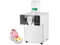 Máquina de hielo comercial Succebuy de acero inoxidable con forma de copo de nieve, 385 lb/24 horas