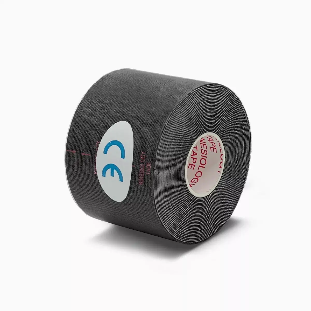 Vendaje muscular para kinesiología, cinta elástica de algodón para deportes Mdug (negro, 2,5 cm x 500 cm)